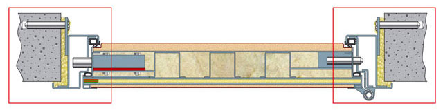 БИметаллическая дверь ОПЛОТ с наружной отделочной панелью 8 мм и внутренней отделочной панелью 16 мм